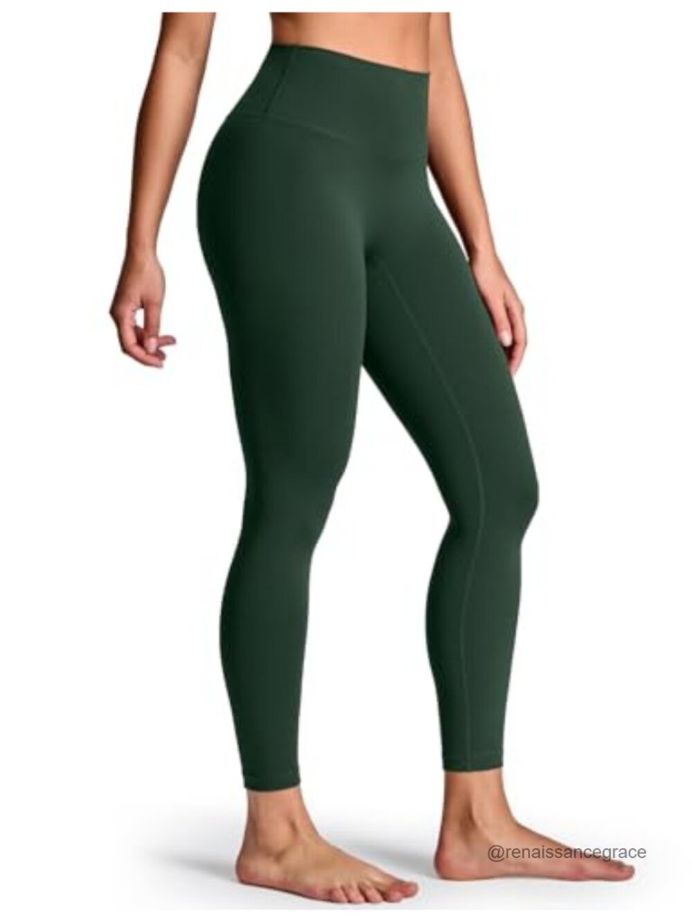 HeyNuts No Front Seam Yoga Leggings 25" High Rise Sculpting V Back